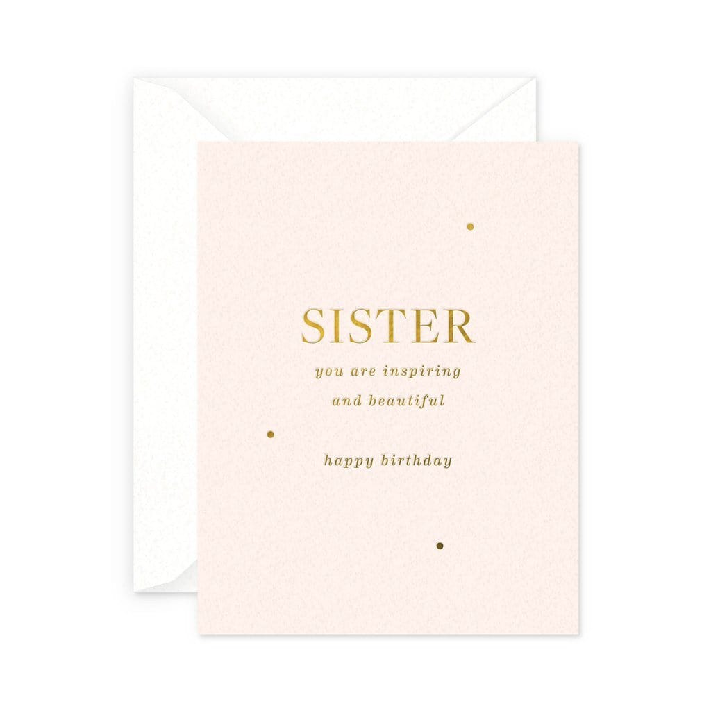 Smitten on Paper Single Card Beautiful Sister Birthday Card