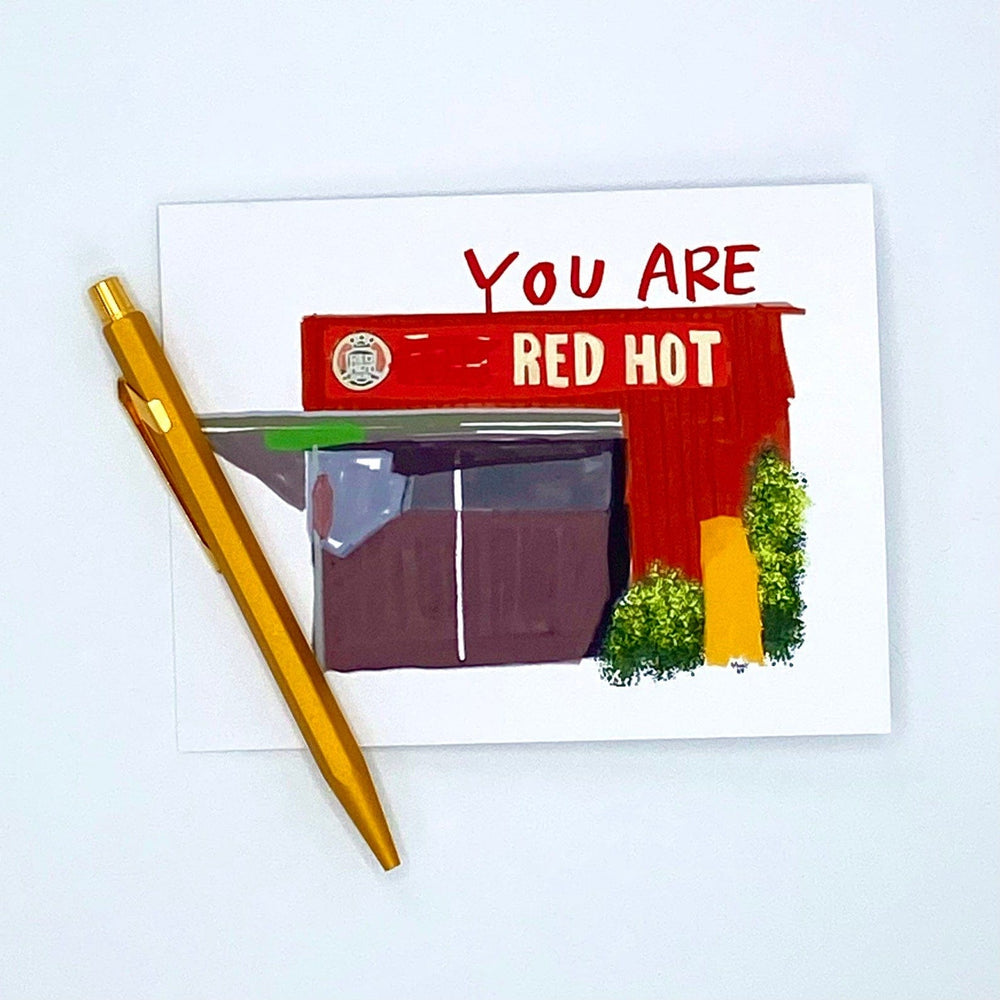 Snowday Press Card Tacoma Valentine - Your are RED HOT Card