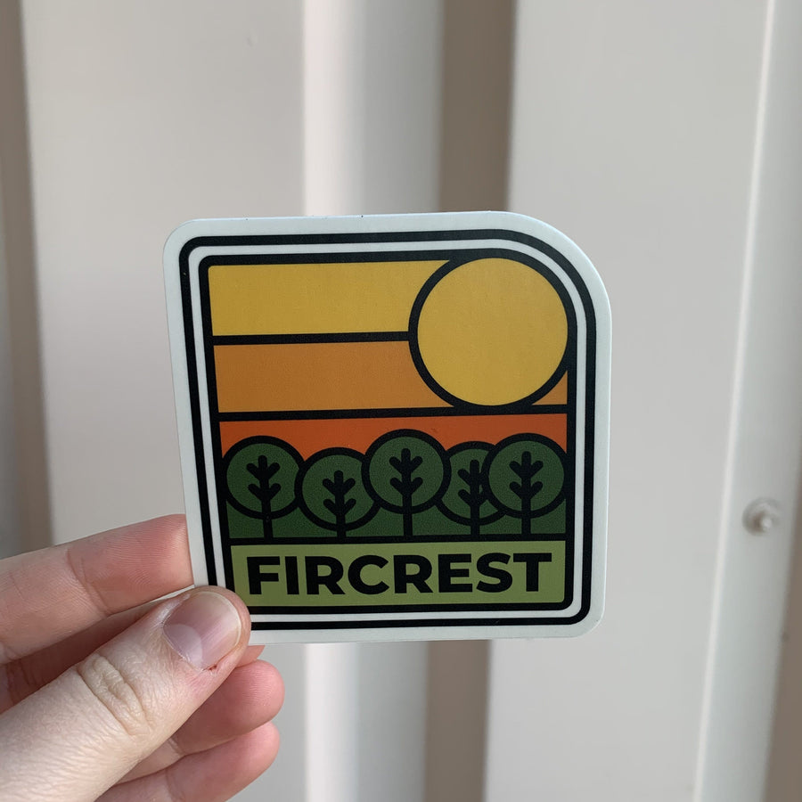 Stickers Northwest Sticker Fircrest Tree Sunset Sticker