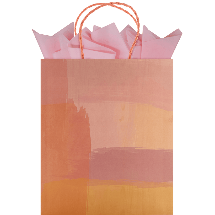 The Gift Wrap Company Gift Bag Sunset Color Wash Large Printed Tote Bag