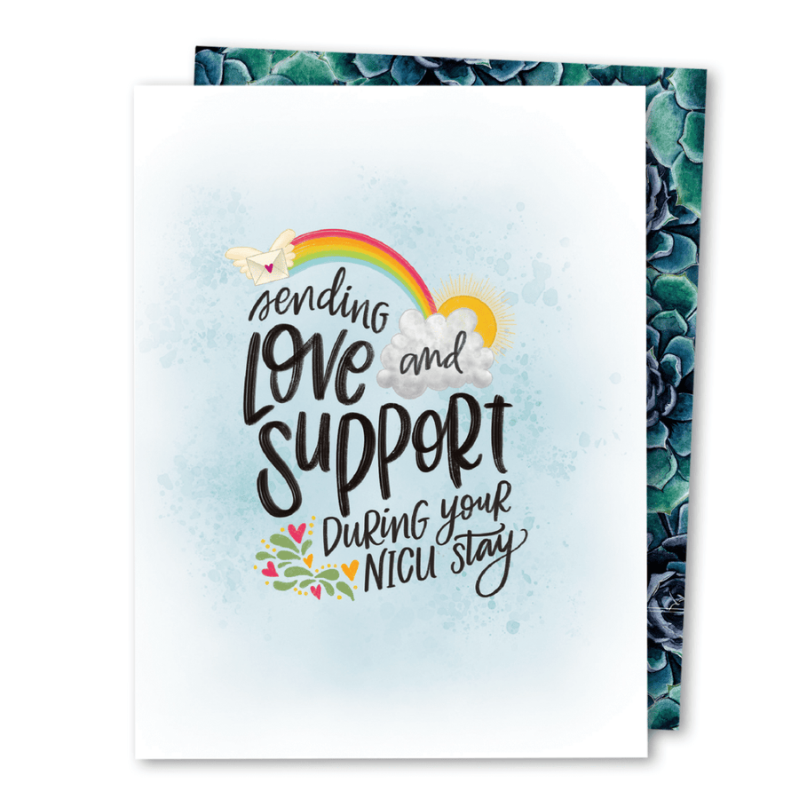 The Noble Paperie Single Card Love + Support NICU Card