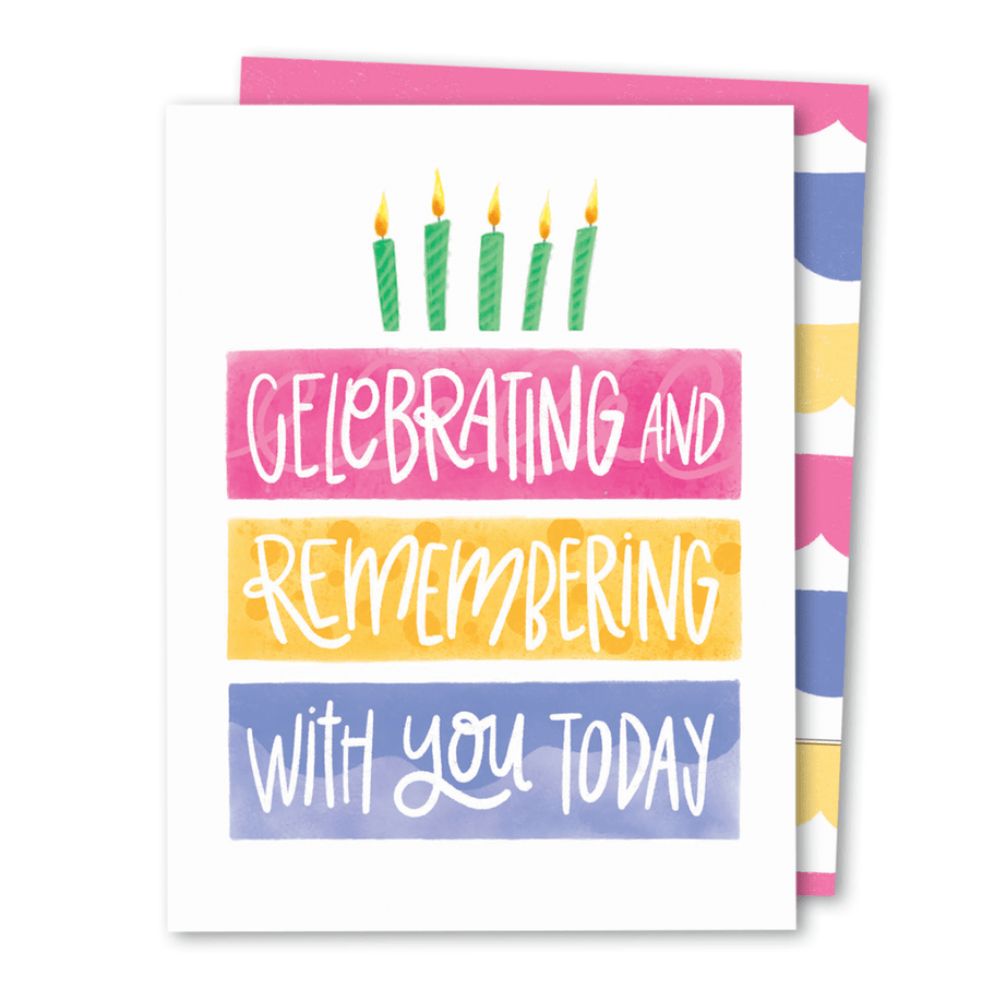 The Noble Paperie Single Card Remembering Birthday Card