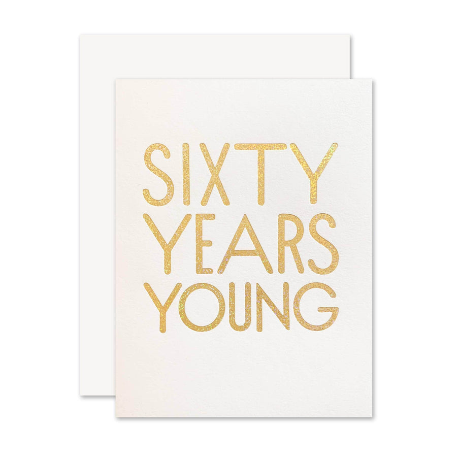 The Social Type Card 60 Years Young Birthday Card