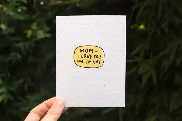 Thoughtful Human Single Card Coming Out: Mom Card