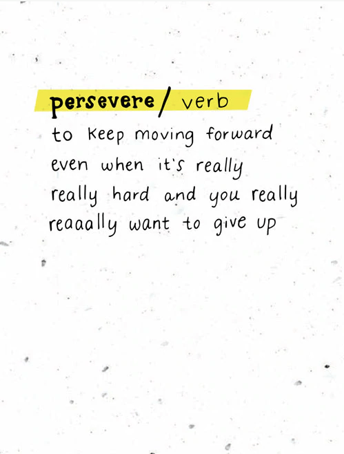 Thoughtful Human Single Card Persevere Card