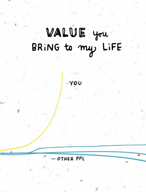 Thoughtful Human Single Card Value Card
