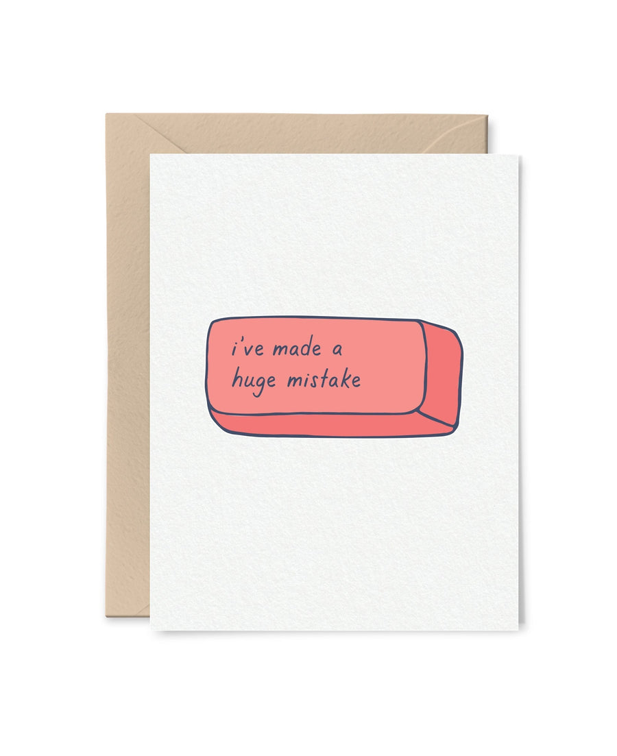 Tiny Hooray Card Huge Mistake Card