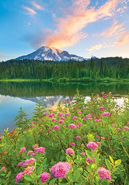 Mount Rainier, Washington Reflection Lake Magnet – Paper Luxe