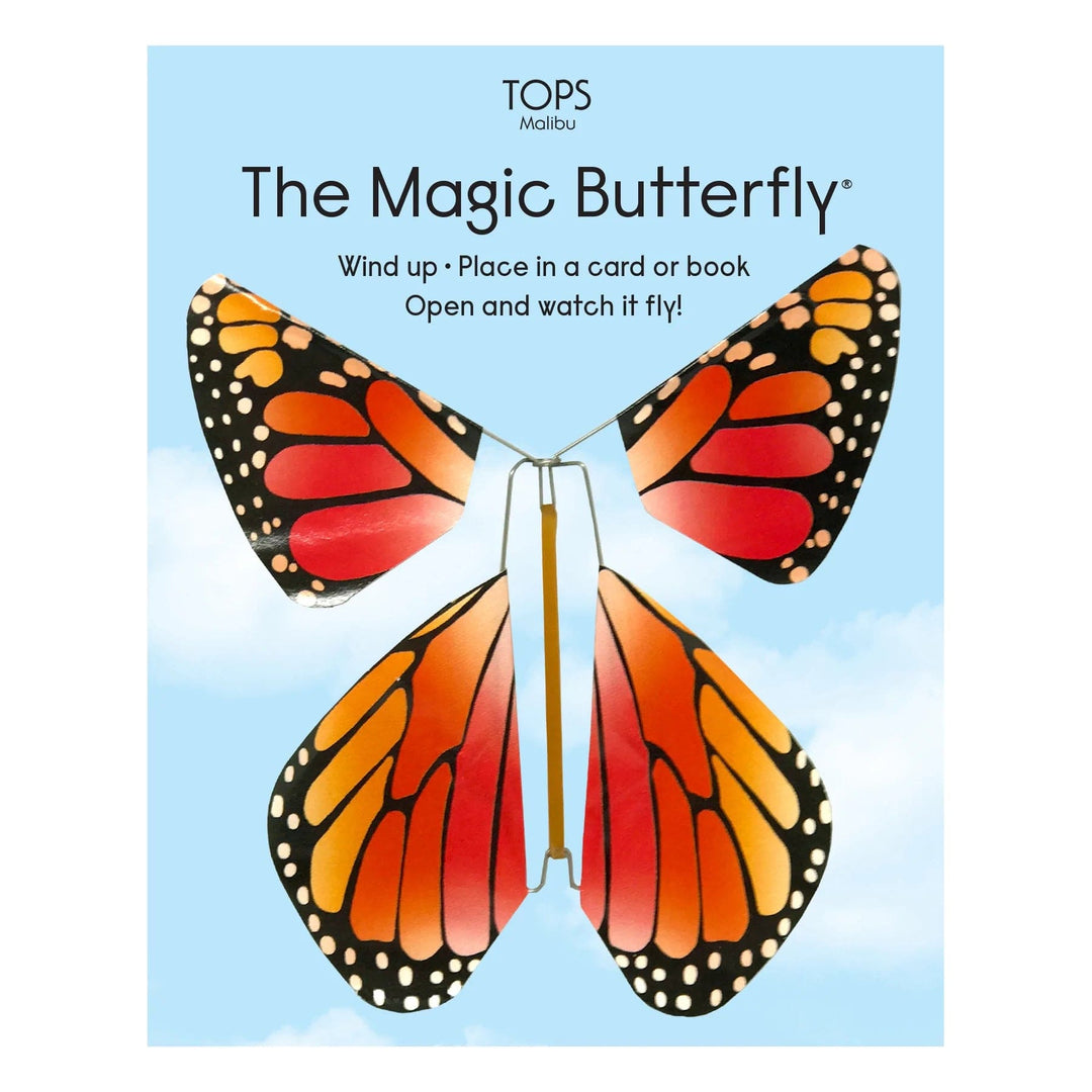 Tops Malibu Toys Orange and Red Magic Flying Rainbow Butterfly