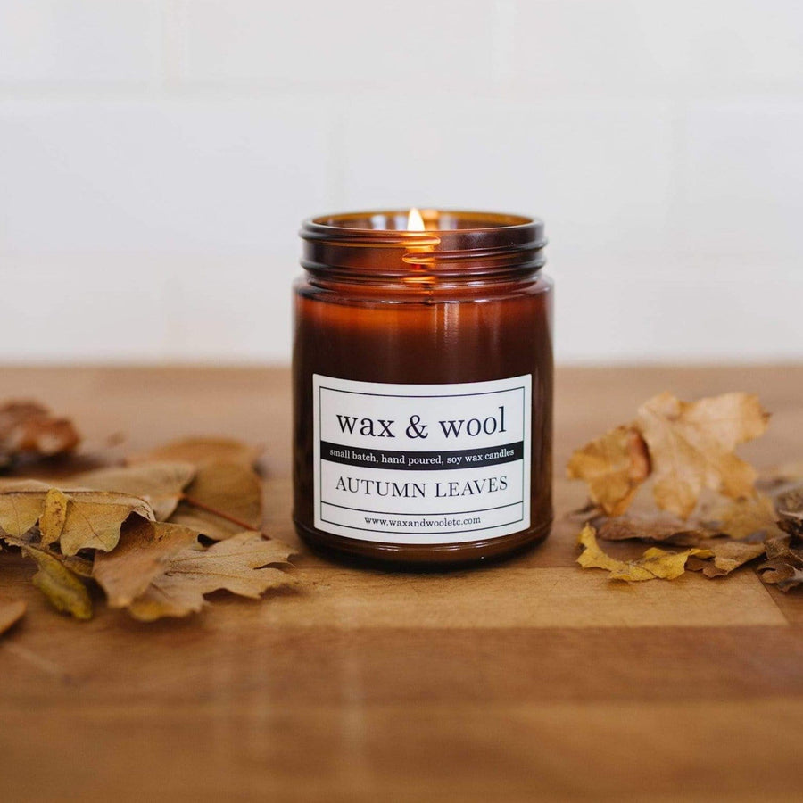 wax & wool Candle Autumn Leaves Candle