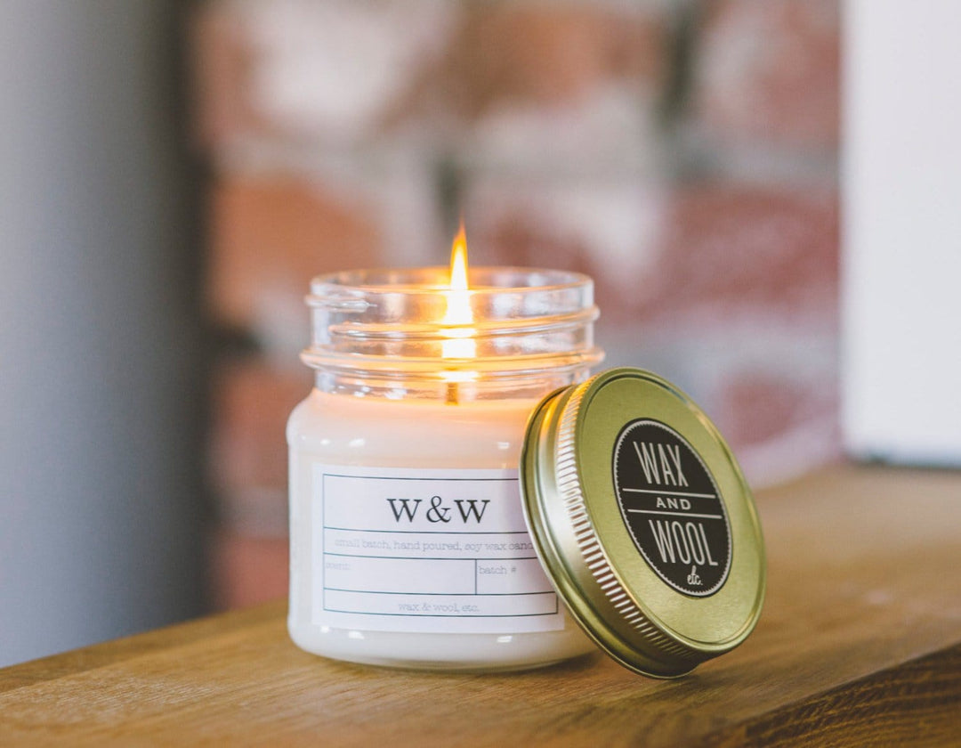 wax & wool Candle Cinnamon Chai - 9 oz Pure Soy Wax Candle