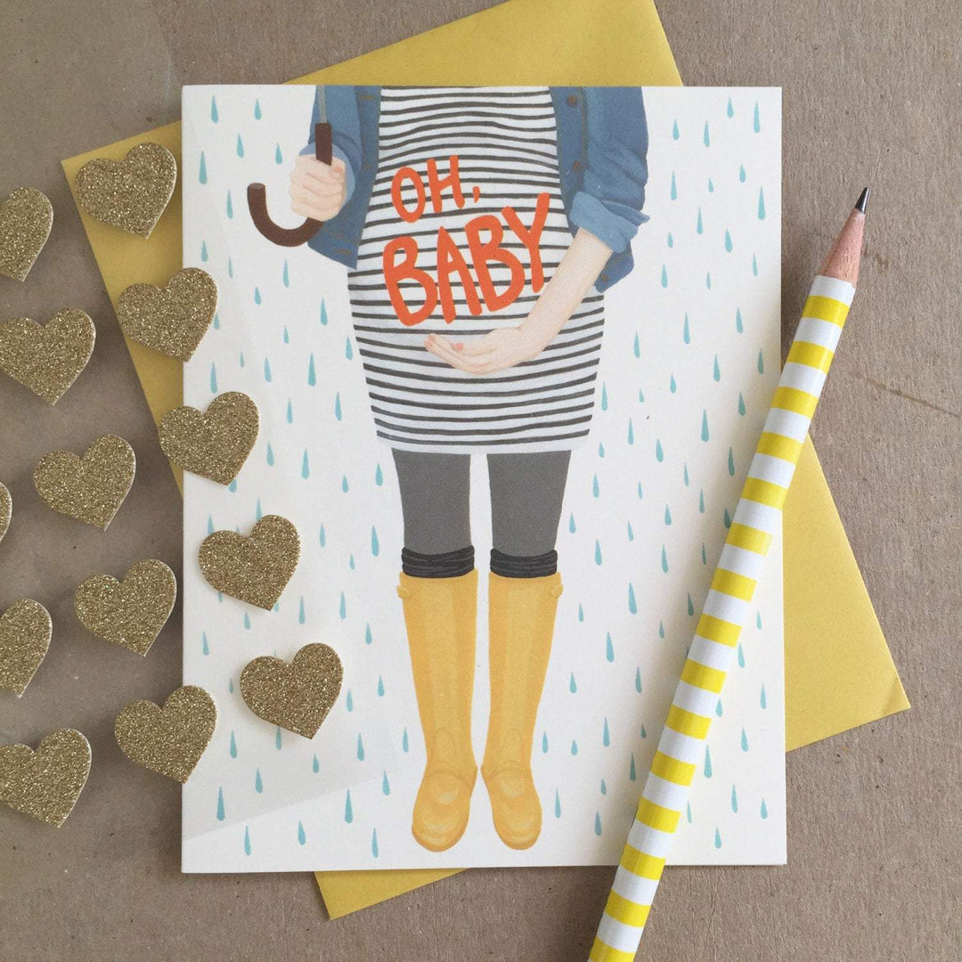 Yeppie Paper Card Oh Baby Shower Card
