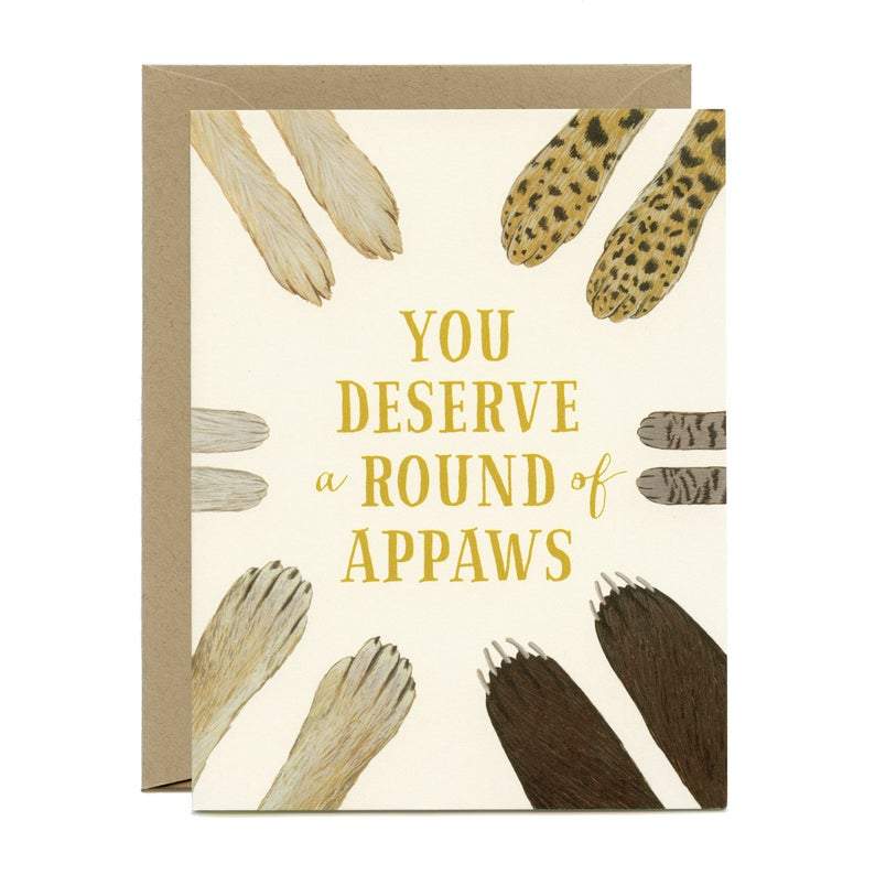 Yeppie Paper Card Round of Appaws Card