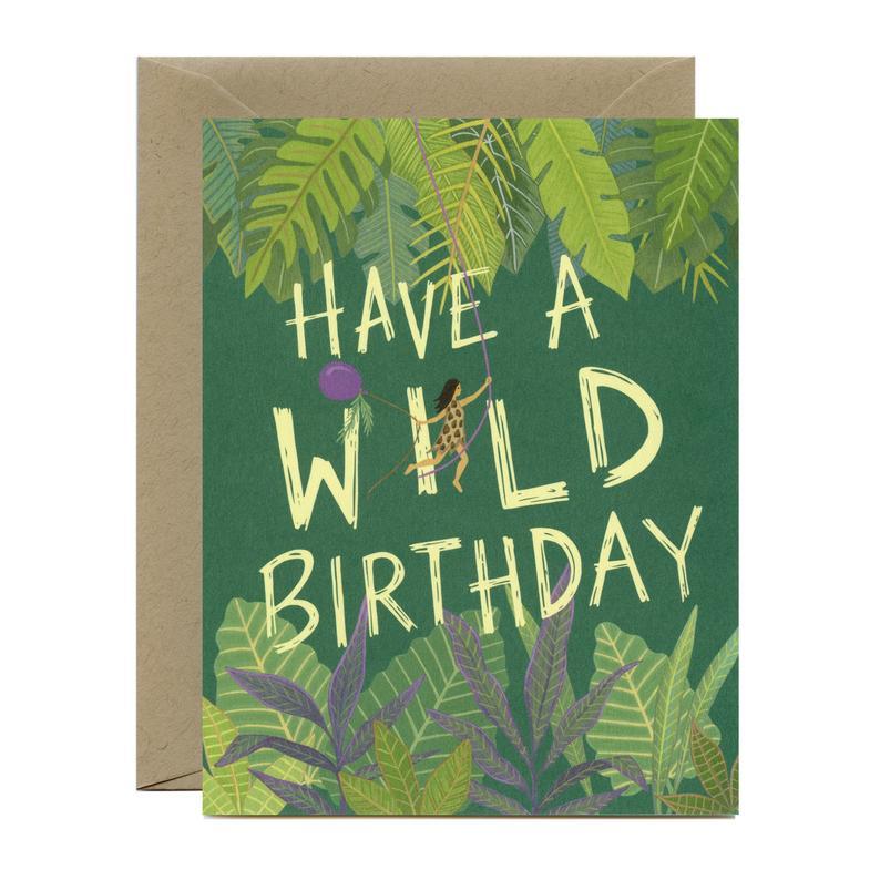 Yeppie Paper Card Wild Birthday Girl Card