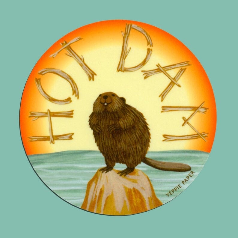 Yeppie Paper Sticker Hot Dam Sticker