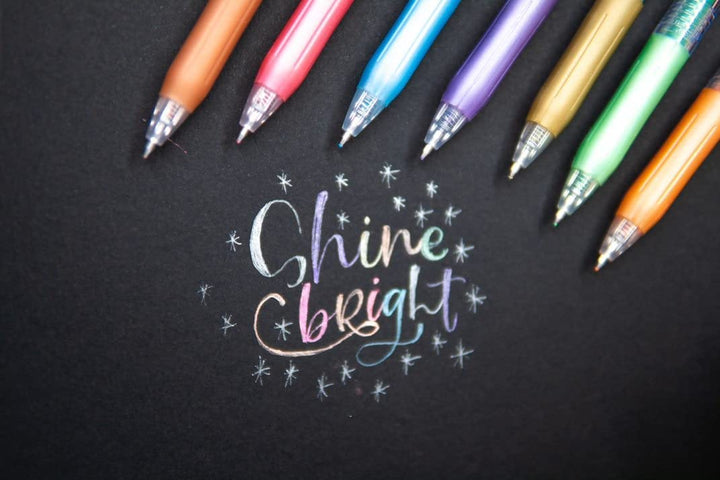 Zebra Pens Sarasa Clip Decoshine Metallic Retractable Gel Pen