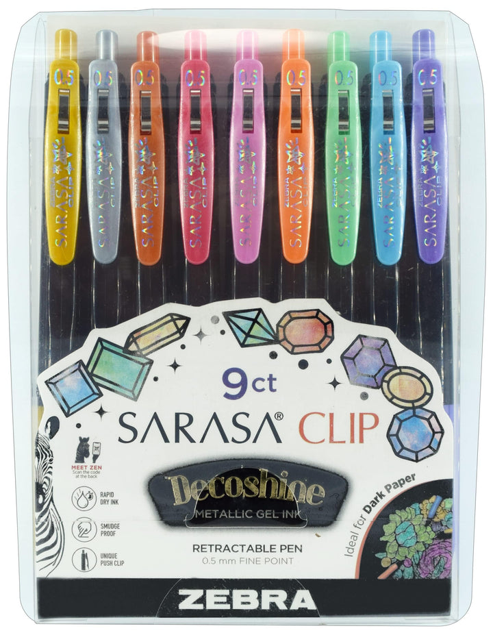 Zebra Pens Sarasa Decoshine Gel Pens