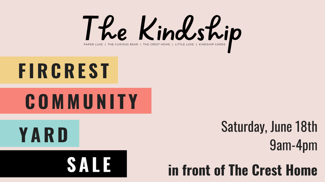 Visit Paper Luxe at the Fircrest Community Yard Sale 2022