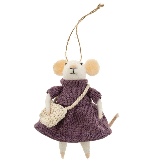 Felt Mice Ornaments