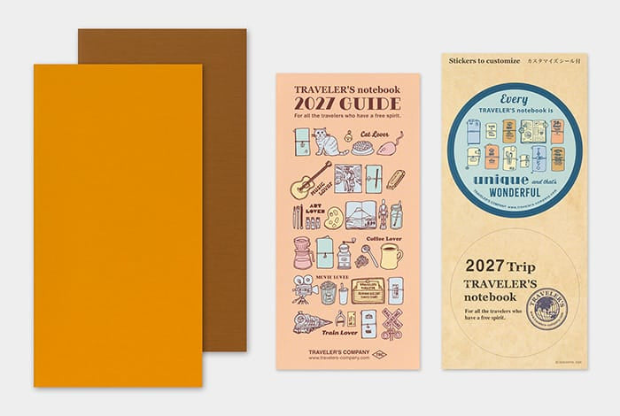 TRAVELER'S notebook 2027 Weekly Vertical Refill (Regular Size)
