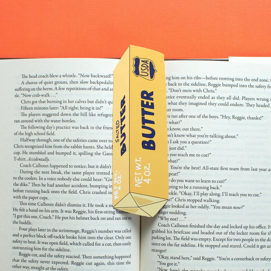 Humdrum Paper Bookmark Stick of Butter Bookmark