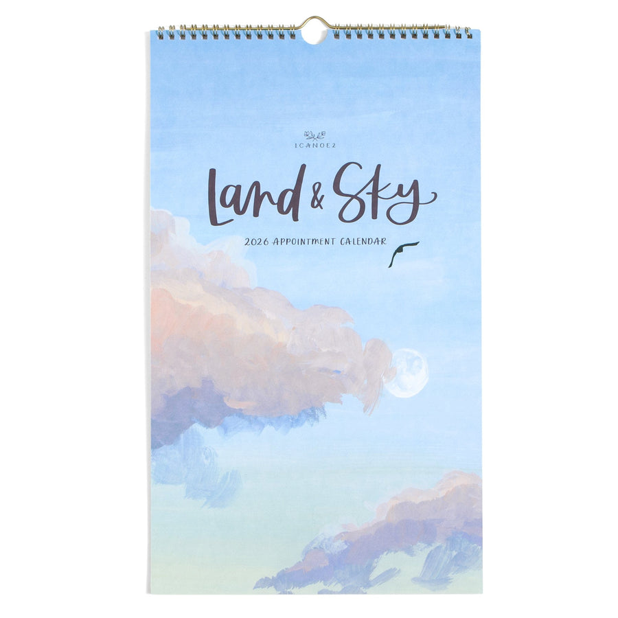 1Canoe2 Paper 2026 Land & Sky Landscapes Wall Calendar