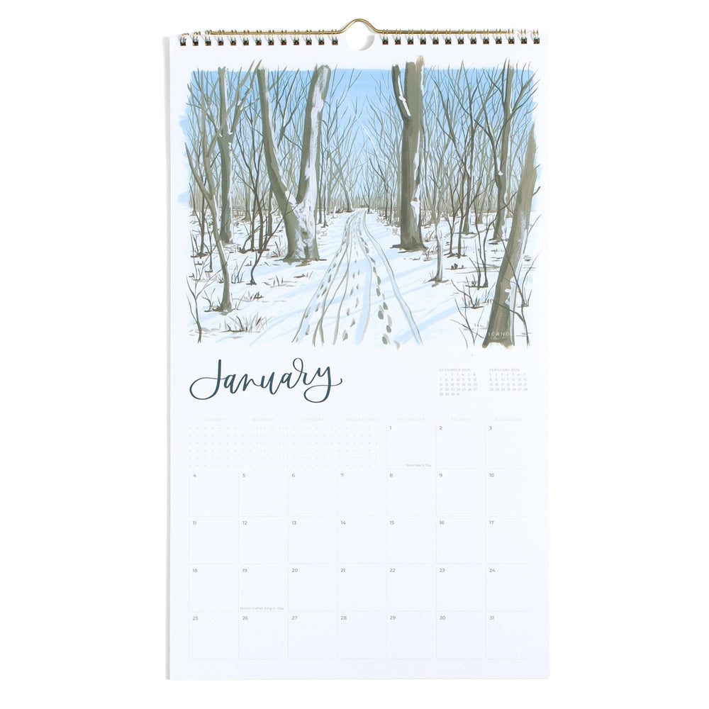 1Canoe2 Paper 2026 Land & Sky Landscapes Wall Calendar