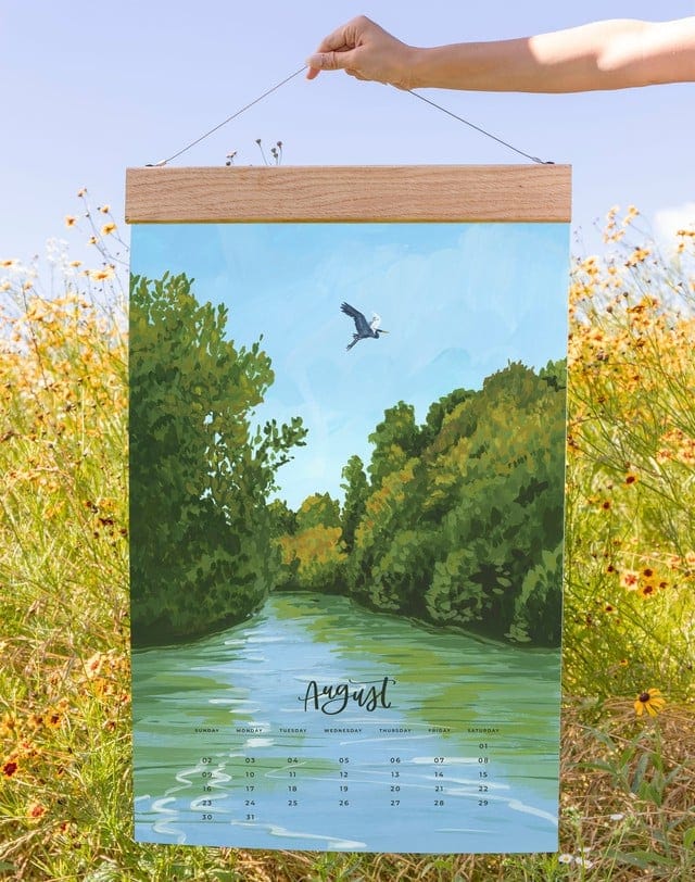 1Canoe2 Paper 2026 XL Calendar - Natural World