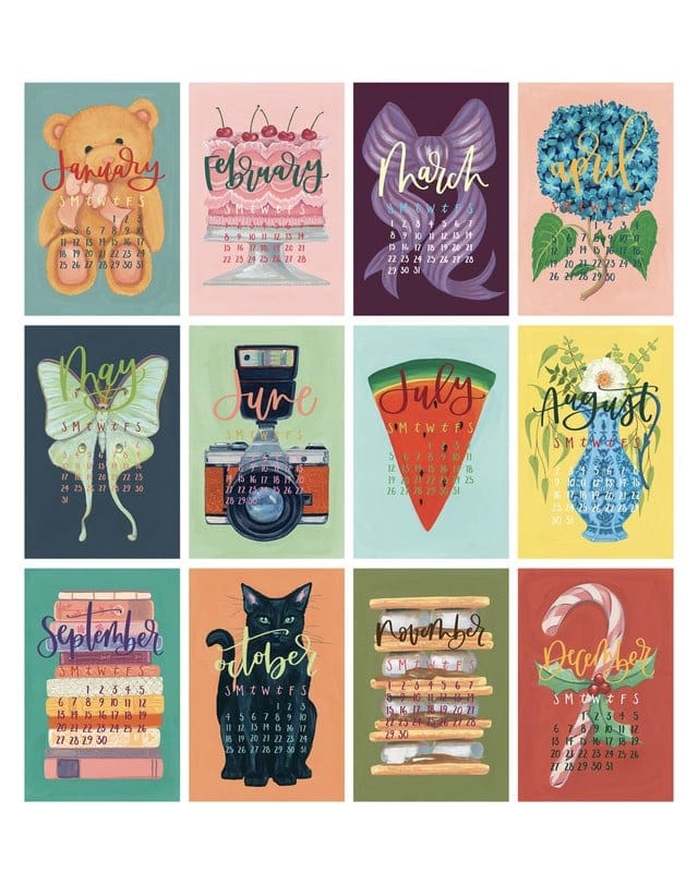 1Canoe2 Paper 2026 XL Calendar - Simply Charmed