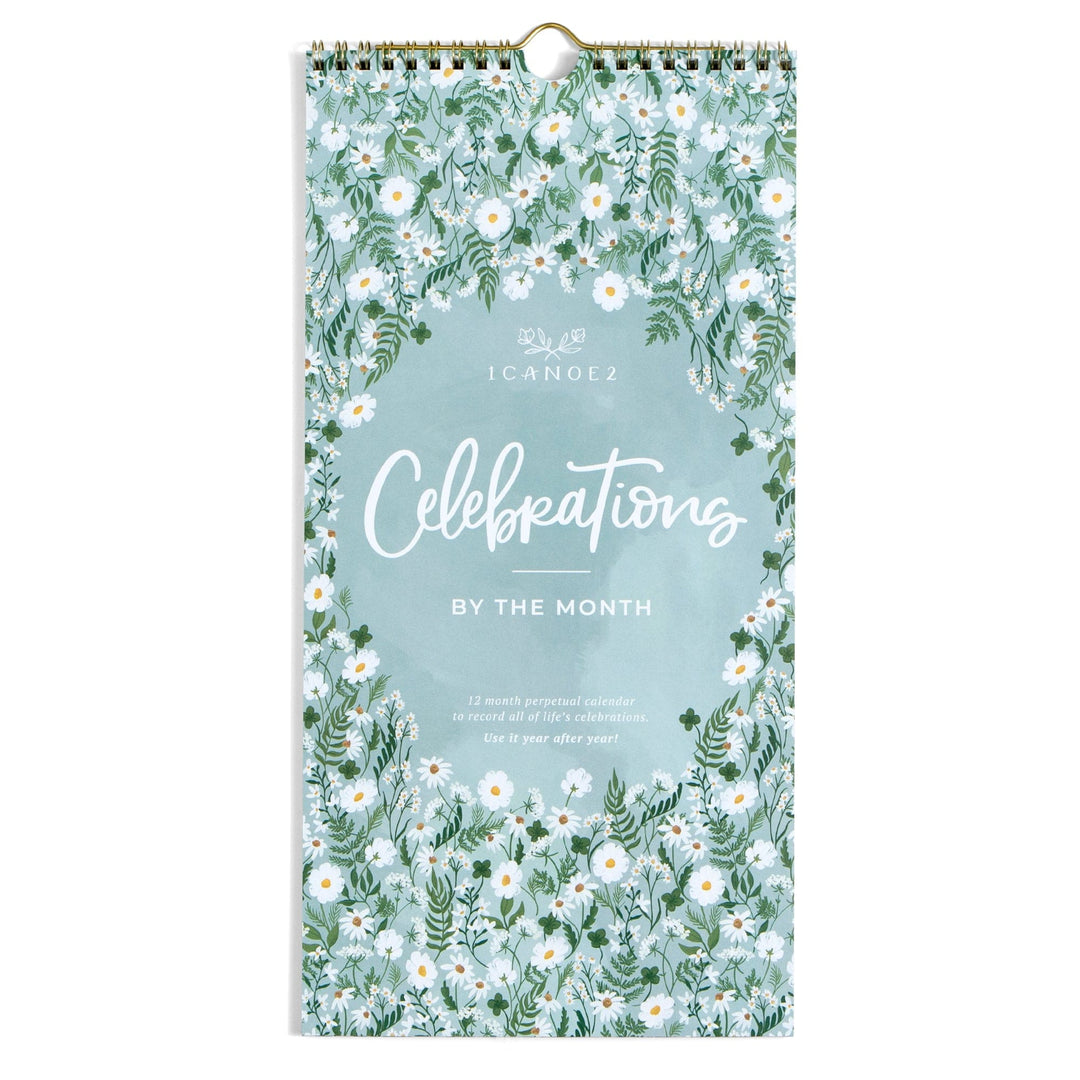 1Canoe2 Paper Celebrations by the Month Perpetual Wall Calendar