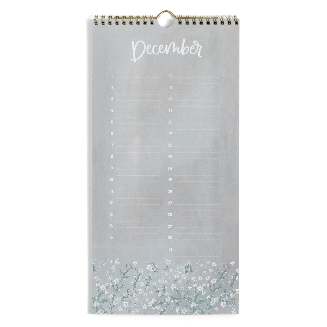 1Canoe2 Paper Celebrations by the Month Perpetual Wall Calendar