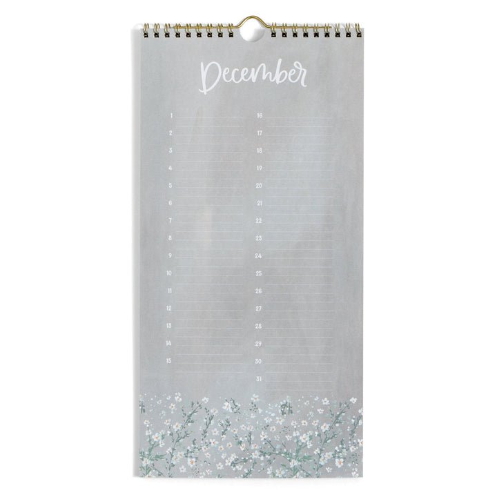 1Canoe2 Paper Celebrations by the Month Perpetual Wall Calendar