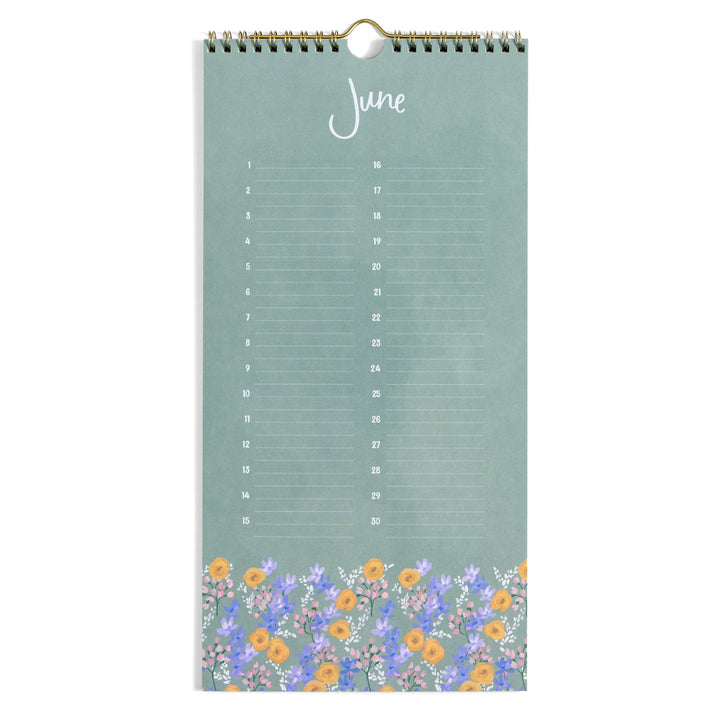 1Canoe2 Paper Celebrations by the Month Perpetual Wall Calendar