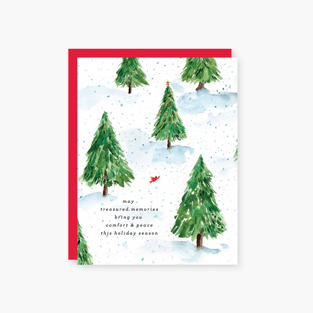 2021 Co. Card Cardinal in the Forest Holiday Remembrance Greeting Card