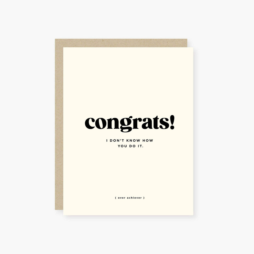 2021 Co. Card Default Congrats Over Achiever Congratulations Card