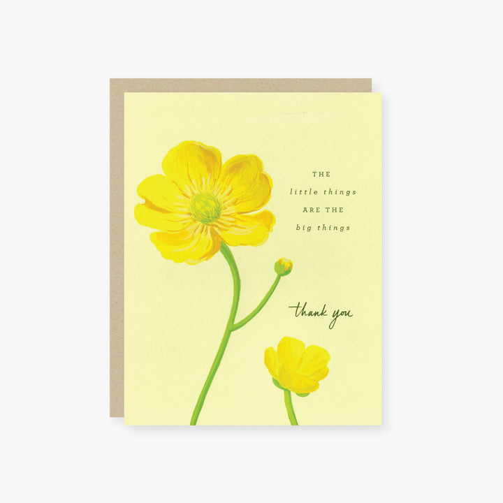 2021 Co. Card Little Things Buttercup Thank You Card