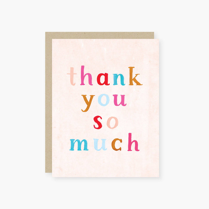 2021 Co. Card Painted Letters Thank You Card