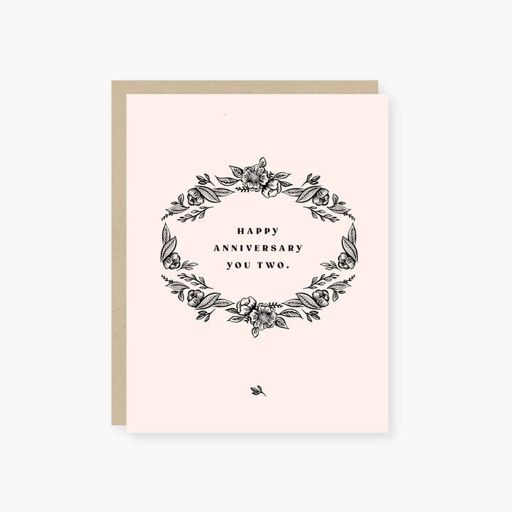 2021 Co. Card Vintage Floral Anniversary Card