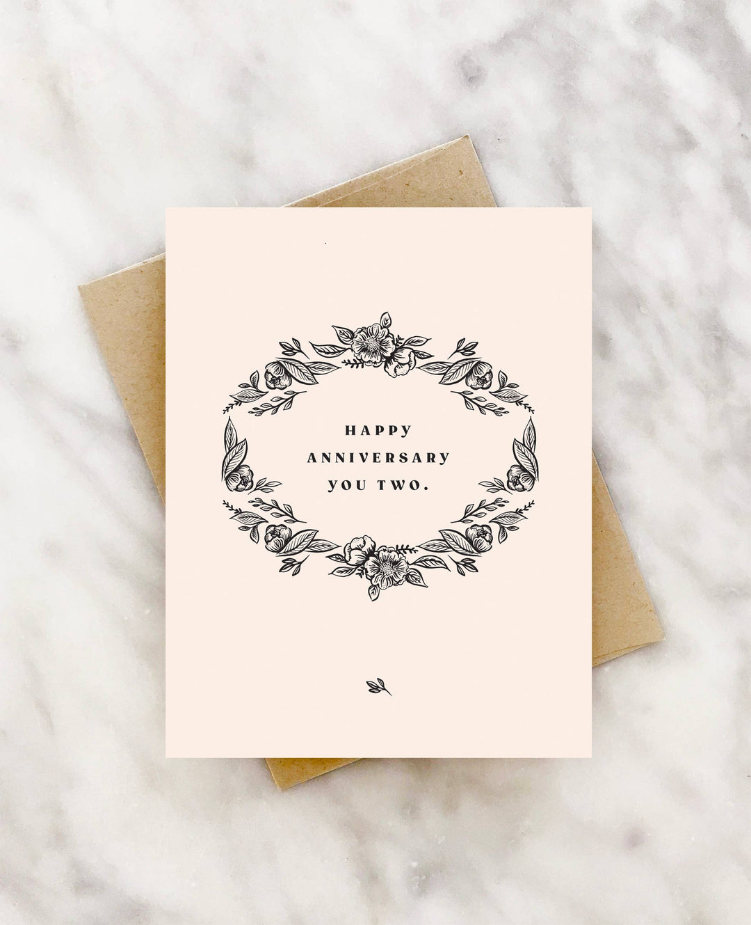 2021 Co. Card Vintage Floral Anniversary Card