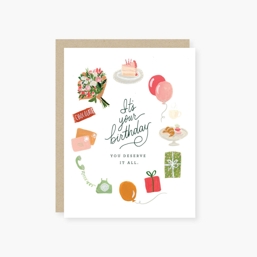 2021 Co. Card You Deserve it All Birthday Card