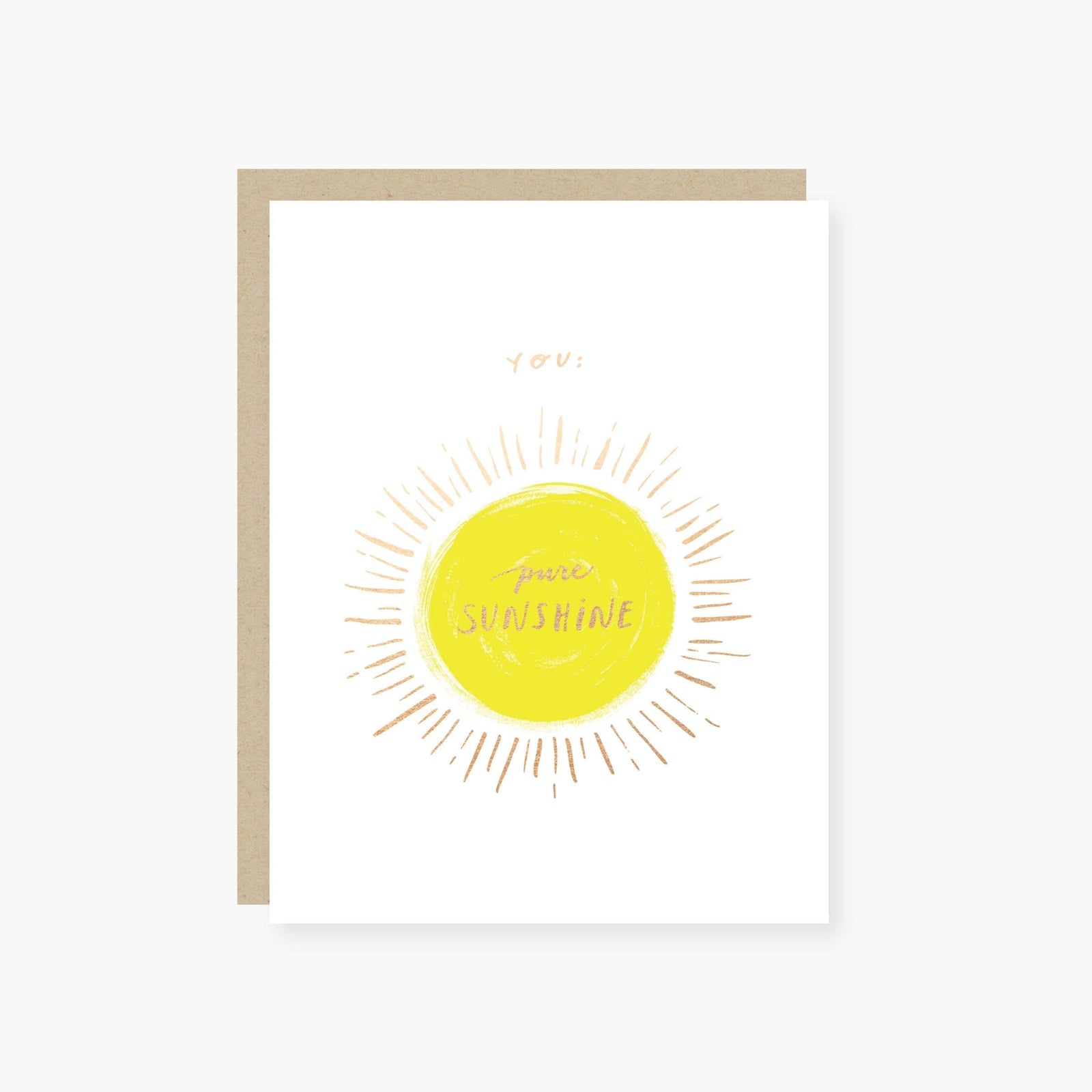 2021 Co. Cards You: Pure Sunshine Friendship Card
