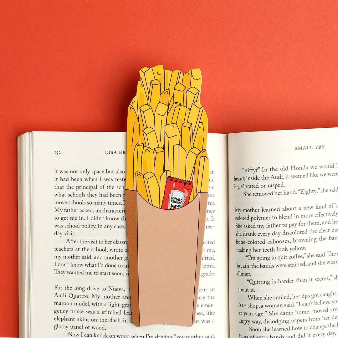 Humdrum Paper Bookmark French Fries Bookmark