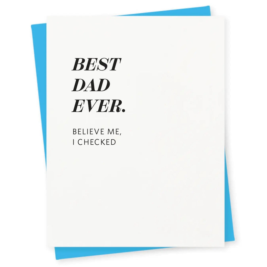 417 Press Card Best Dad Ever Father's Day Card