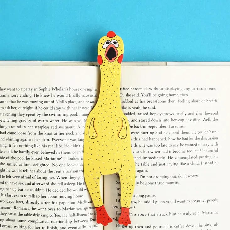 Humdrum Paper Bookmark Rubber Chicken Bookmark