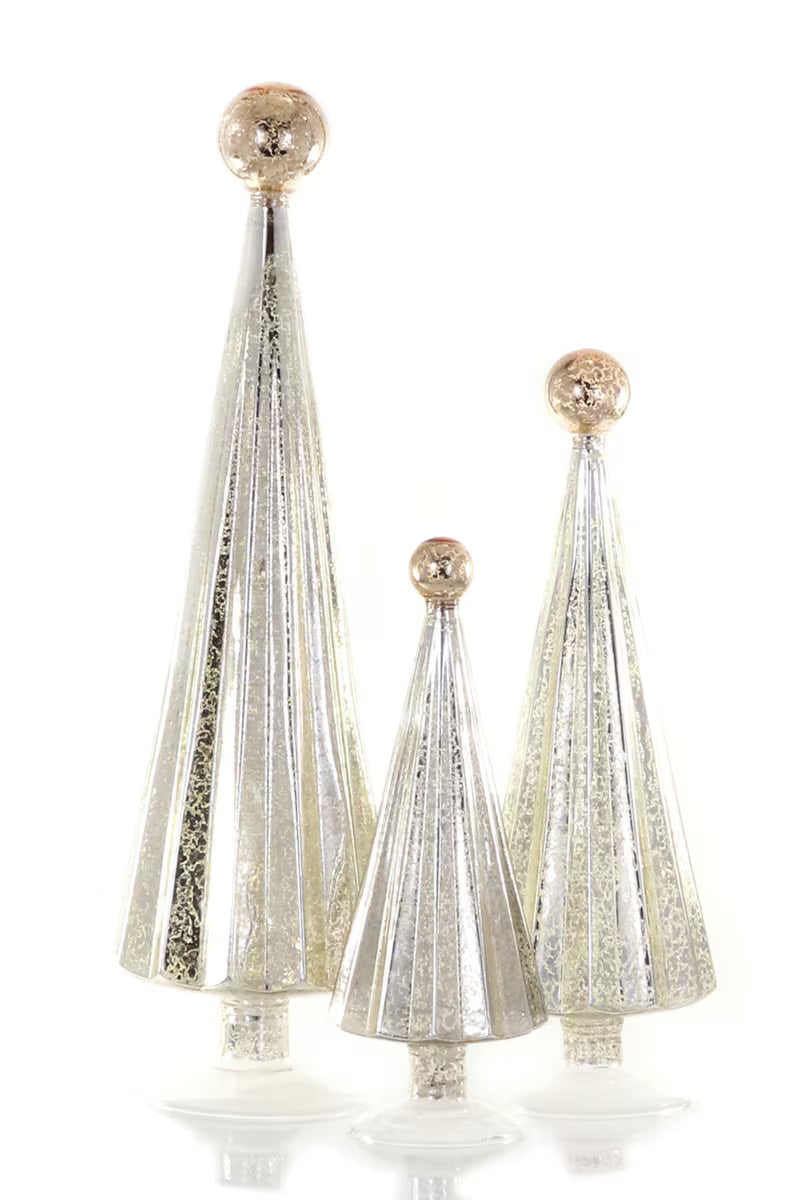 Pleated Trees Gold/Silver