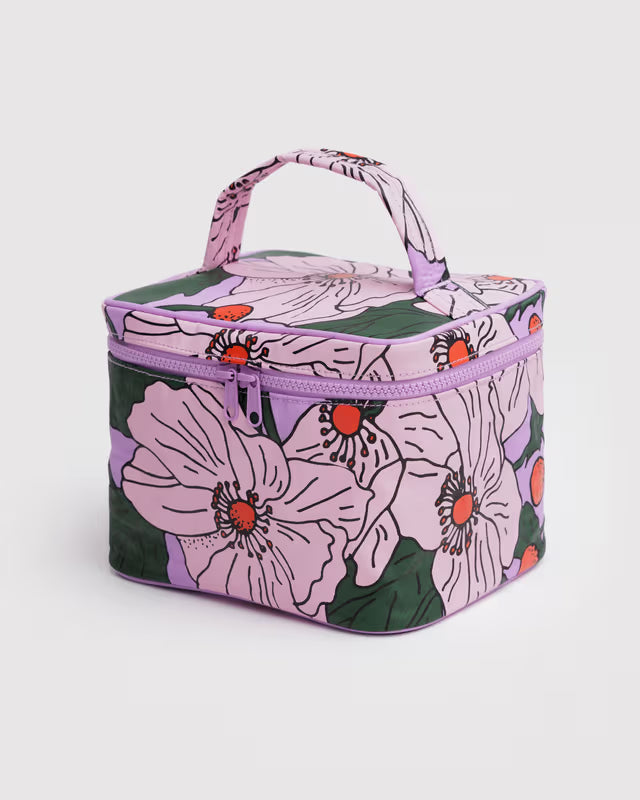 Large Cosmetic Case | Pink Poppy