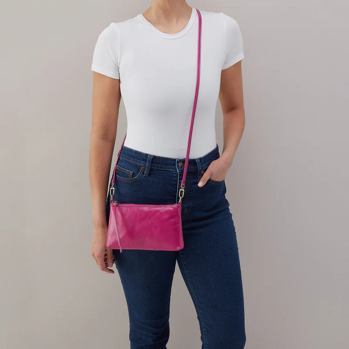 Darcy Carry-All Crossbody - Polished Leather | Cactus Flower