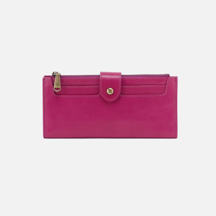 Dunn Continental Wallet - Polished Leather | Cactus Flower