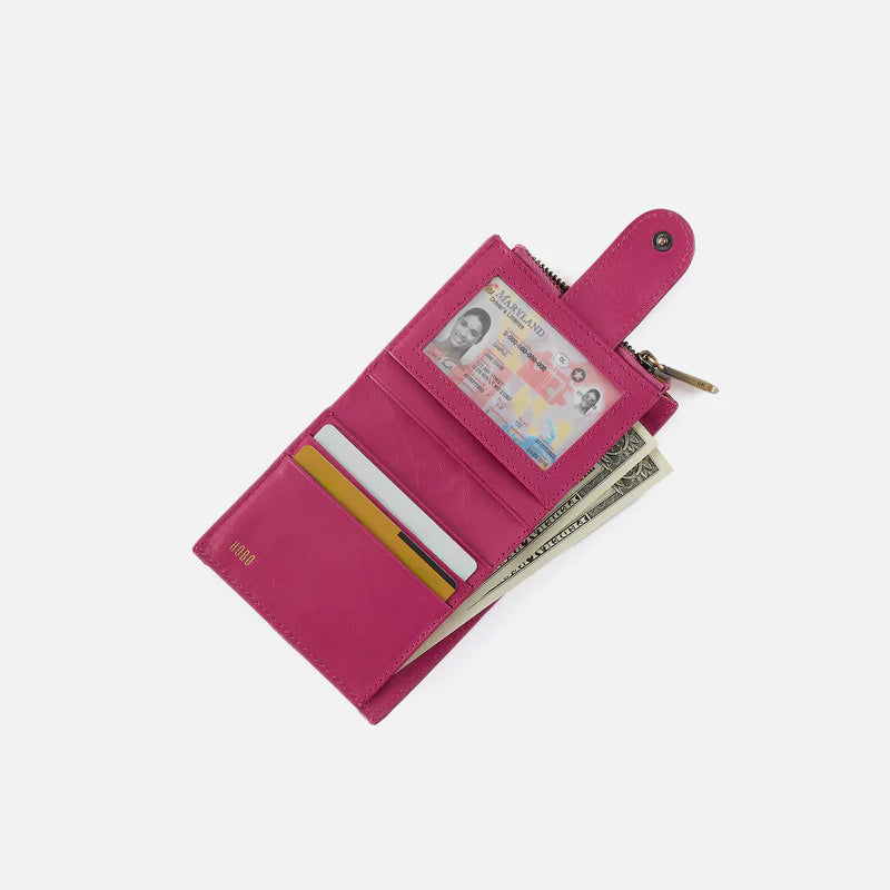 Dunn Mini Wallet - Polished Leather  | Cactus Flower