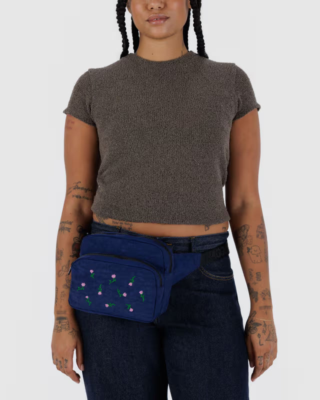 Fanny Pack | Embroidered Wildflower